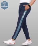 MALAKAR® Track Pants for Mens/Joggers for Men/Lower Lycra Blend with 2 Side Zipper Pockets for Gym, Exercise, Morning Walk, Sports (Pack of 1)