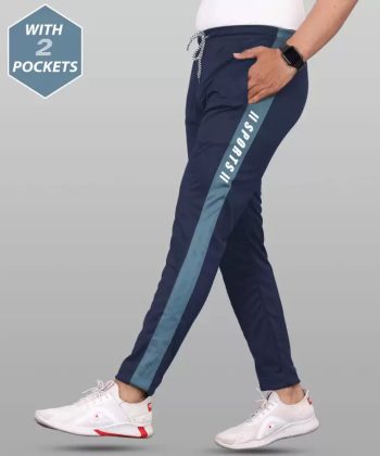 MALAKAR® Track Pants for Mens/Joggers for Men/Lower Lycra Blend with 2 Side Zipper Pockets for Gym, Exercise, Morning Walk, Sports (Pack of 1)