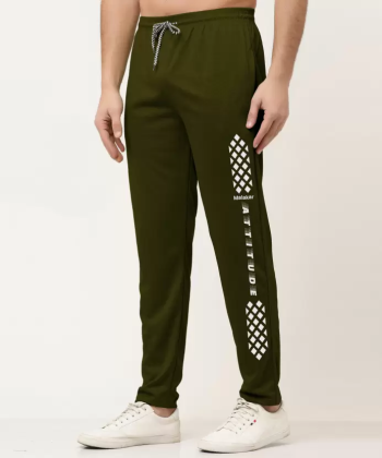 MALAKAR® Track Pants for Mens/Joggers for Men/Lower Lycra Blend with 2 Side Zipper Pockets for Gym, Exercise, Morning Walk, Sports Attitude (Pack of 1)