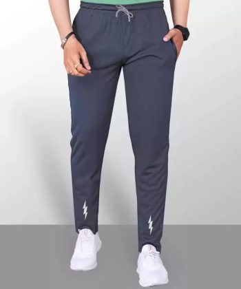 MALAKAR® Track Pants for Mens/Joggers for Mens/Mens Lower Lycra Blend with 2 Side Zipper Pockets for Gym, Exercise, Morning Walk, Sports Charging Line (Pack of 1 Piece Only)