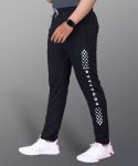 MALAKAR® Track Pants for Mens/Joggers for Men/Lower Lycra Blend with 2 Side Zipper Pockets for Gym, Exercise, Morning Walk, Sports Attitude 01 (Pack of 1)