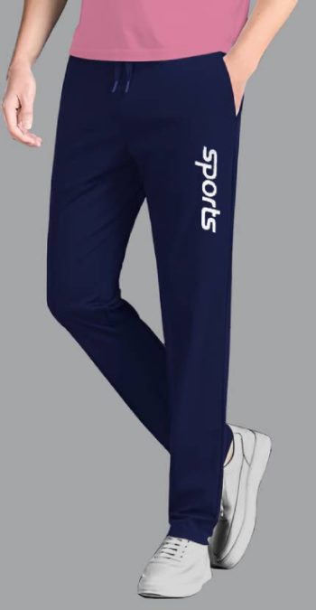 MALAKAR® Track Pants for Men || Activewear Pants || Men’s Joggers Polyester with 2 Side Zipper Pockets Casual Trousers Stretchable (Sports | Gym | Yoga) (White Sports 1) (Pack of 1)